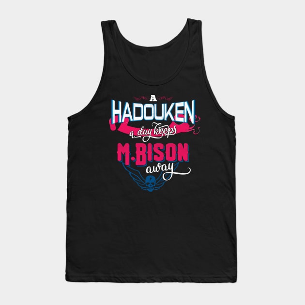 A Hadouken A Day Keeps M.Bison Away Tank Top by manoystee